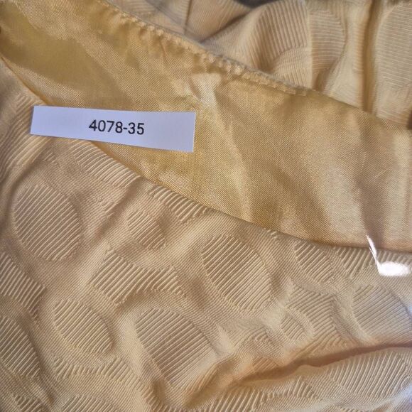 Dressbarn Women's Yellow Polyester / Spandex Lined Jacquard Dress - Picture 15 of 15